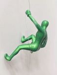 Ancizar Marin Sculptures  Ancizar Marin Sculptures  Male Climber #34 (Green)